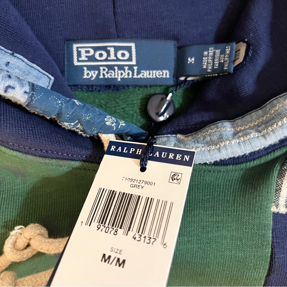 Polo Ralph Lauren Patchwork Hoodie with American Flag 😳🔥🔥🔥😳 - Picture 13 of 16